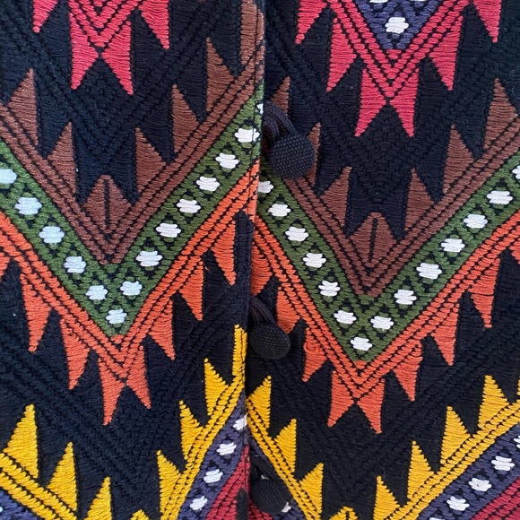 Black Embroidered Cropped Jacket - Picture 2 of 3